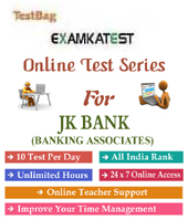Jammu And Kashmir Bank Banking Associates Recruitment Exam 3 month