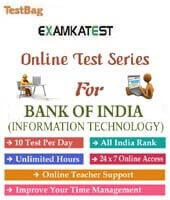 bank of india online test