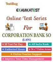 corporation bank so online test series