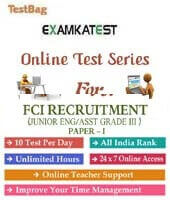 Food Corporation of India Online Practice Test