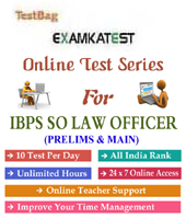 Ibps Crp So Law Officers Prelims And Main Exam 1 month