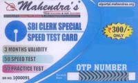 Mahendra banking speed test for sbi clerk