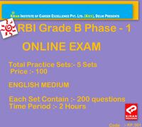 rbi grade b online test series