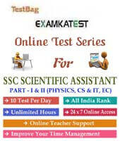 SSC Scientific Assistant online test series