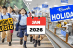 Bank School Holidays January 2026